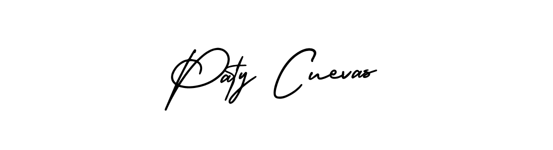 How to Draw Paty Cuevas signature style? AmerikaSignatureDemo-Regular is a latest design signature styles for name Paty Cuevas. Paty Cuevas signature style 3 images and pictures png