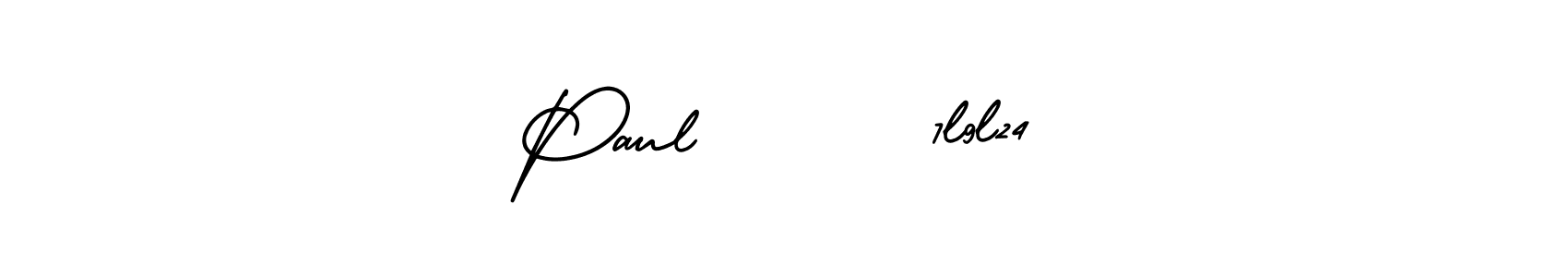 Design your own signature with our free online signature maker. With this signature software, you can create a handwritten (AmerikaSignatureDemo-Regular) signature for name Paul       7l9l24. Paul       7l9l24 signature style 3 images and pictures png