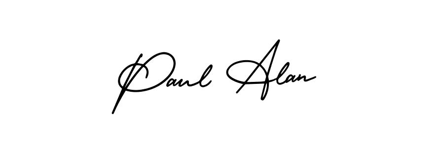 Create a beautiful signature design for name Paul Alan. With this signature (AmerikaSignatureDemo-Regular) fonts, you can make a handwritten signature for free. Paul Alan signature style 3 images and pictures png