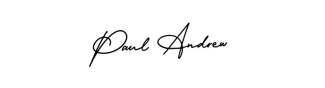 The best way (AmerikaSignatureDemo-Regular) to make a short signature is to pick only two or three words in your name. The name Paul Andrew include a total of six letters. For converting this name. Paul Andrew signature style 3 images and pictures png