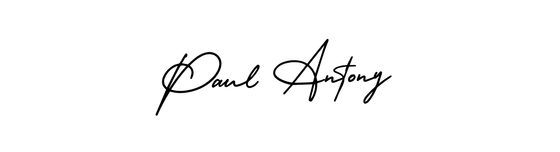 Make a beautiful signature design for name Paul Antony. With this signature (AmerikaSignatureDemo-Regular) style, you can create a handwritten signature for free. Paul Antony signature style 3 images and pictures png