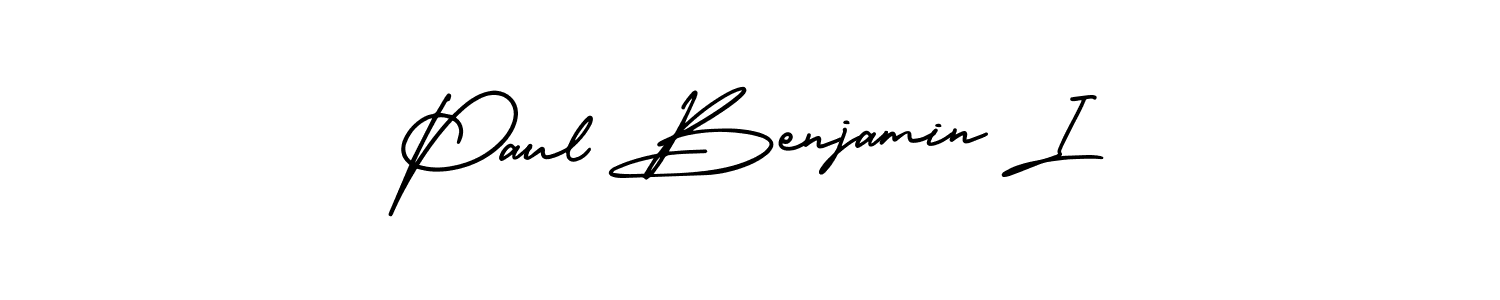 How to Draw Paul Benjamin I signature style? AmerikaSignatureDemo-Regular is a latest design signature styles for name Paul Benjamin I. Paul Benjamin I signature style 3 images and pictures png