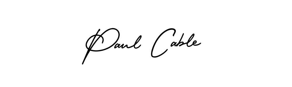 Similarly AmerikaSignatureDemo-Regular is the best handwritten signature design. Signature creator online .You can use it as an online autograph creator for name Paul Cable. Paul Cable signature style 3 images and pictures png