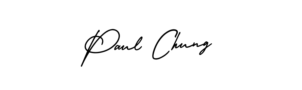 Design your own signature with our free online signature maker. With this signature software, you can create a handwritten (AmerikaSignatureDemo-Regular) signature for name Paul Chung. Paul Chung signature style 3 images and pictures png