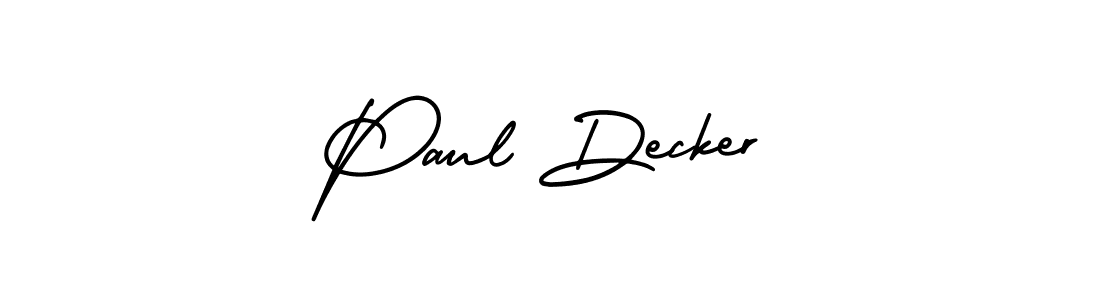 Create a beautiful signature design for name Paul Decker. With this signature (AmerikaSignatureDemo-Regular) fonts, you can make a handwritten signature for free. Paul Decker signature style 3 images and pictures png