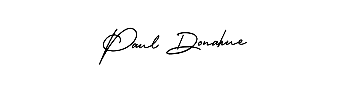 Paul Donahue stylish signature style. Best Handwritten Sign (AmerikaSignatureDemo-Regular) for my name. Handwritten Signature Collection Ideas for my name Paul Donahue. Paul Donahue signature style 3 images and pictures png