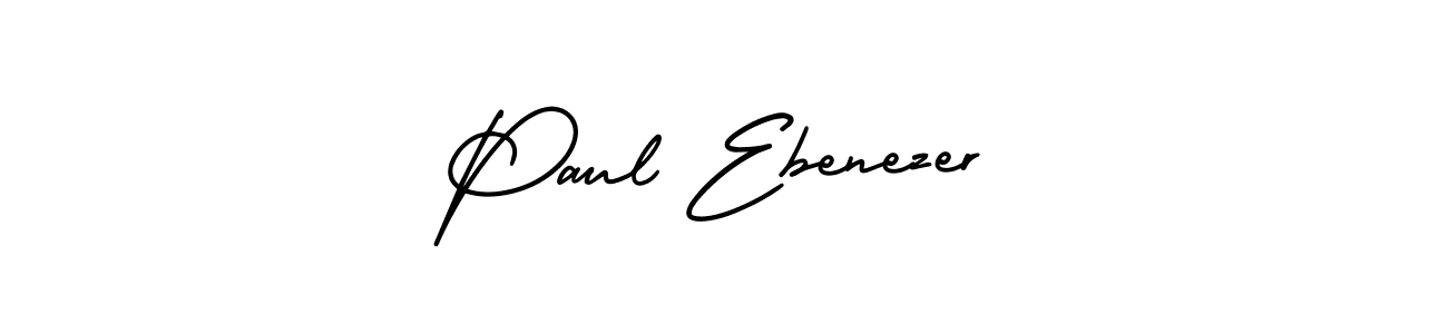 AmerikaSignatureDemo-Regular is a professional signature style that is perfect for those who want to add a touch of class to their signature. It is also a great choice for those who want to make their signature more unique. Get Paul Ebenezer name to fancy signature for free. Paul Ebenezer signature style 3 images and pictures png
