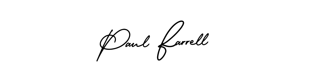 How to Draw Paul Farrell signature style? AmerikaSignatureDemo-Regular is a latest design signature styles for name Paul Farrell. Paul Farrell signature style 3 images and pictures png