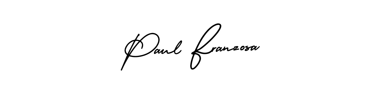 This is the best signature style for the Paul Franzosa name. Also you like these signature font (AmerikaSignatureDemo-Regular). Mix name signature. Paul Franzosa signature style 3 images and pictures png