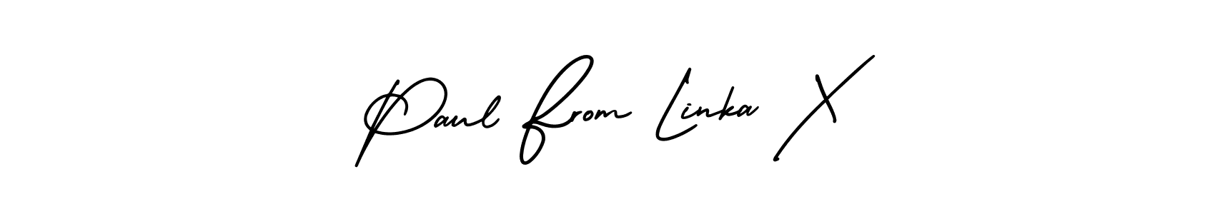 Paul From Linka X stylish signature style. Best Handwritten Sign (AmerikaSignatureDemo-Regular) for my name. Handwritten Signature Collection Ideas for my name Paul From Linka X. Paul From Linka X signature style 3 images and pictures png