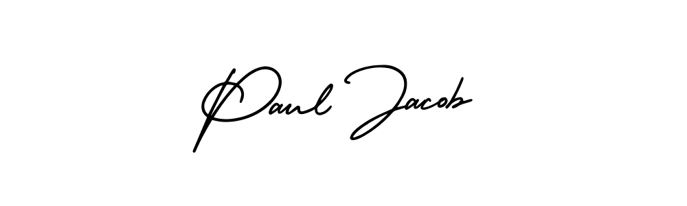 Paul Jacob stylish signature style. Best Handwritten Sign (AmerikaSignatureDemo-Regular) for my name. Handwritten Signature Collection Ideas for my name Paul Jacob. Paul Jacob signature style 3 images and pictures png