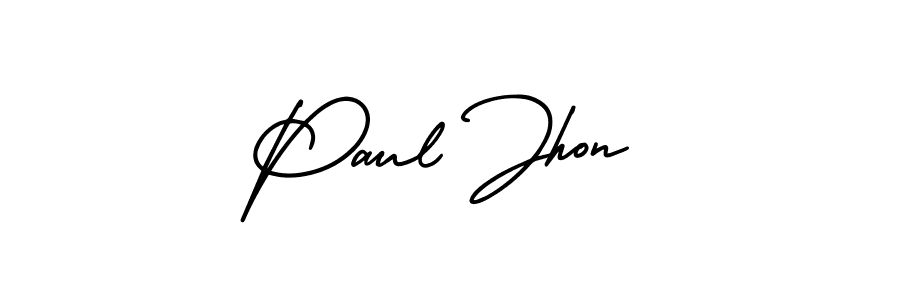 AmerikaSignatureDemo-Regular is a professional signature style that is perfect for those who want to add a touch of class to their signature. It is also a great choice for those who want to make their signature more unique. Get Paul Jhon name to fancy signature for free. Paul Jhon signature style 3 images and pictures png