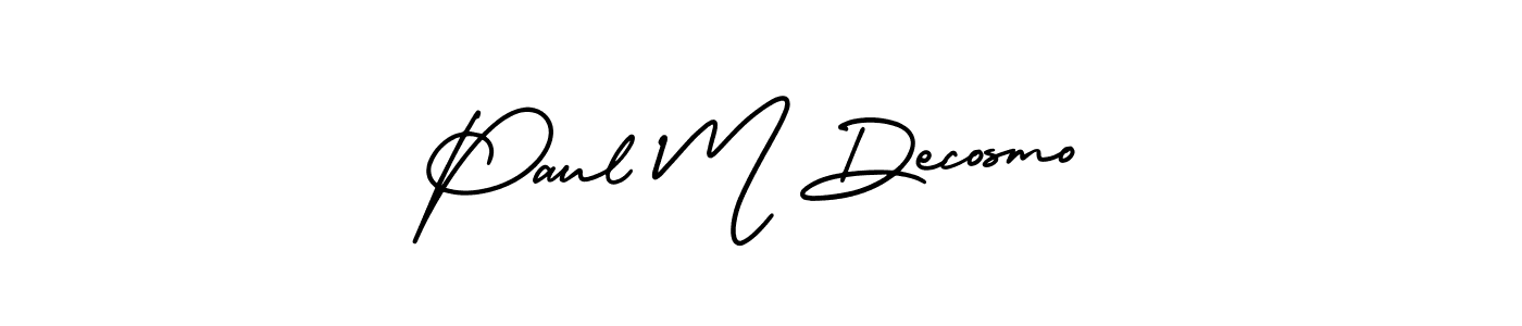 Make a beautiful signature design for name Paul M Decosmo. Use this online signature maker to create a handwritten signature for free. Paul M Decosmo signature style 3 images and pictures png