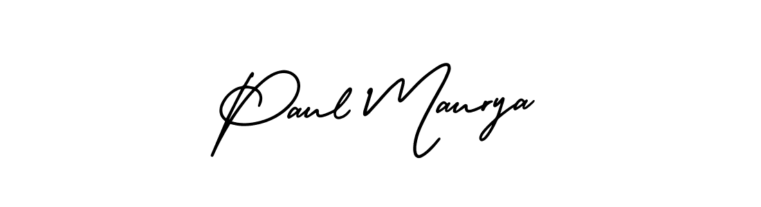 You should practise on your own different ways (AmerikaSignatureDemo-Regular) to write your name (Paul Maurya) in signature. don't let someone else do it for you. Paul Maurya signature style 3 images and pictures png