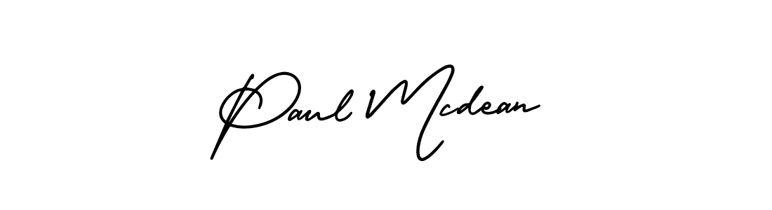 The best way (AmerikaSignatureDemo-Regular) to make a short signature is to pick only two or three words in your name. The name Paul Mcdean include a total of six letters. For converting this name. Paul Mcdean signature style 3 images and pictures png