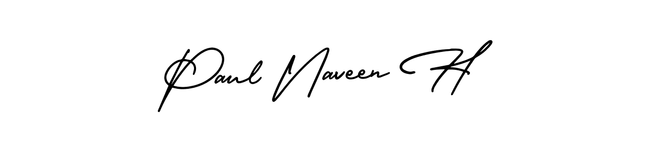 Make a beautiful signature design for name Paul Naveen H. Use this online signature maker to create a handwritten signature for free. Paul Naveen H signature style 3 images and pictures png