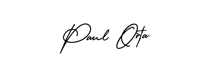 Best and Professional Signature Style for Paul Orta. AmerikaSignatureDemo-Regular Best Signature Style Collection. Paul Orta signature style 3 images and pictures png