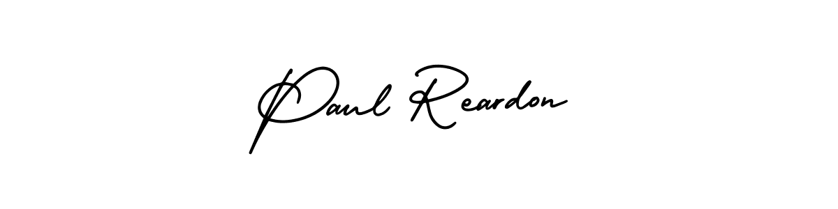 Design your own signature with our free online signature maker. With this signature software, you can create a handwritten (AmerikaSignatureDemo-Regular) signature for name Paul Reardon. Paul Reardon signature style 3 images and pictures png