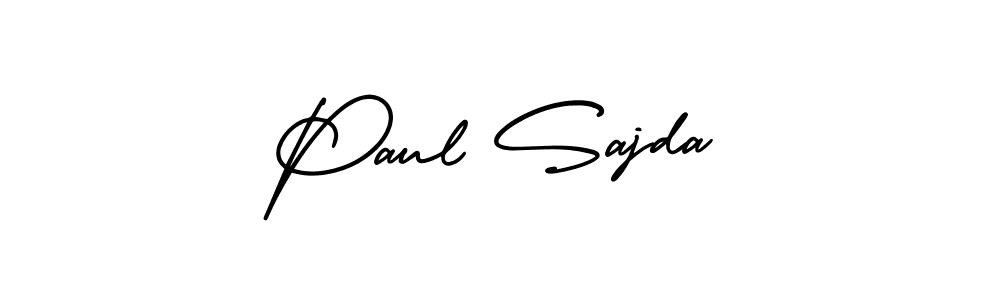 Use a signature maker to create a handwritten signature online. With this signature software, you can design (AmerikaSignatureDemo-Regular) your own signature for name Paul Sajda. Paul Sajda signature style 3 images and pictures png