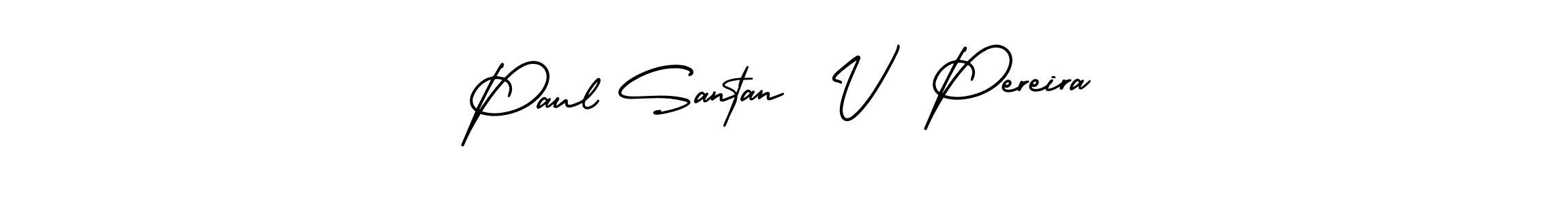 Create a beautiful signature design for name Paul Santan  V  Pereira. With this signature (AmerikaSignatureDemo-Regular) fonts, you can make a handwritten signature for free. Paul Santan  V  Pereira signature style 3 images and pictures png