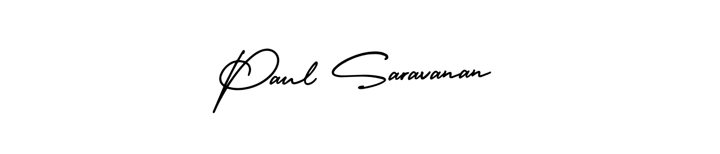 How to make Paul Saravanan signature? AmerikaSignatureDemo-Regular is a professional autograph style. Create handwritten signature for Paul Saravanan name. Paul Saravanan signature style 3 images and pictures png