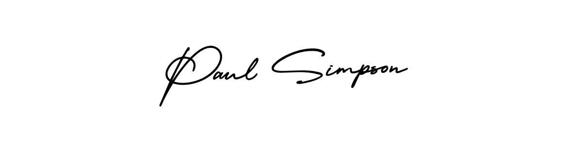 Create a beautiful signature design for name Paul Simpson. With this signature (AmerikaSignatureDemo-Regular) fonts, you can make a handwritten signature for free. Paul Simpson signature style 3 images and pictures png