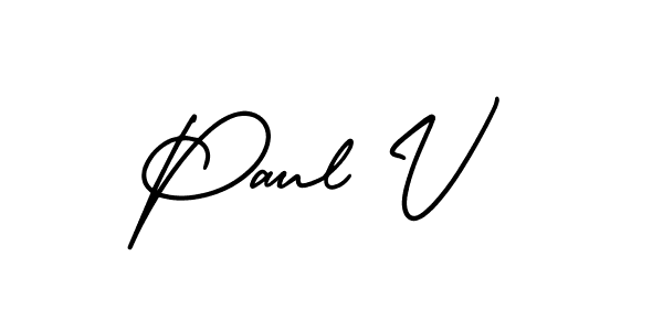 Best and Professional Signature Style for Paul V. AmerikaSignatureDemo-Regular Best Signature Style Collection. Paul V signature style 3 images and pictures png