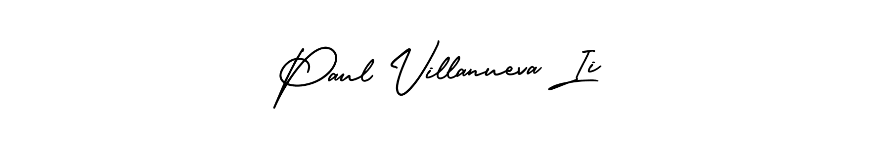 AmerikaSignatureDemo-Regular is a professional signature style that is perfect for those who want to add a touch of class to their signature. It is also a great choice for those who want to make their signature more unique. Get Paul Villanueva Ii name to fancy signature for free. Paul Villanueva Ii signature style 3 images and pictures png
