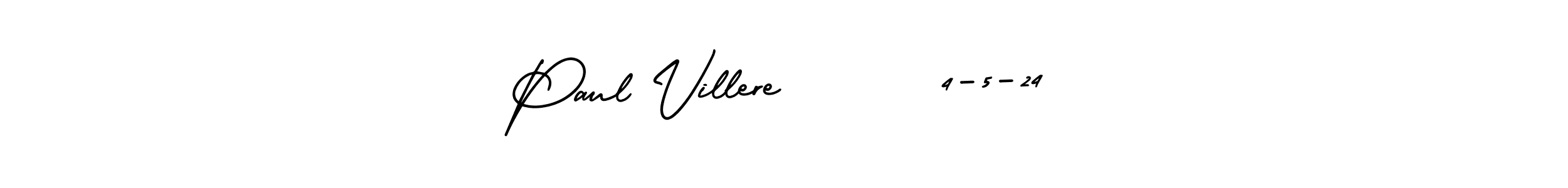 Also You can easily find your signature by using the search form. We will create Paul Villere       4-5-24 name handwritten signature images for you free of cost using AmerikaSignatureDemo-Regular sign style. Paul Villere       4-5-24 signature style 3 images and pictures png