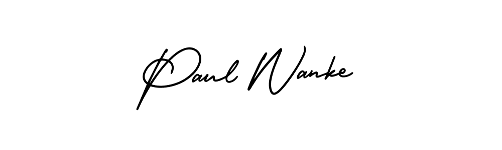 Also You can easily find your signature by using the search form. We will create Paul Wanke name handwritten signature images for you free of cost using AmerikaSignatureDemo-Regular sign style. Paul Wanke signature style 3 images and pictures png