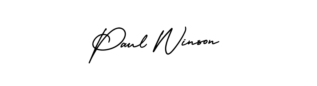 How to make Paul Winson signature? AmerikaSignatureDemo-Regular is a professional autograph style. Create handwritten signature for Paul Winson name. Paul Winson signature style 3 images and pictures png