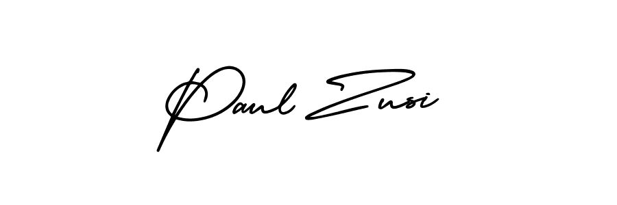 Make a beautiful signature design for name Paul Zusi. With this signature (AmerikaSignatureDemo-Regular) style, you can create a handwritten signature for free. Paul Zusi signature style 3 images and pictures png