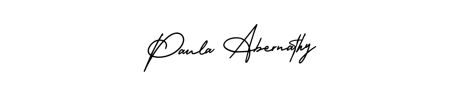 Use a signature maker to create a handwritten signature online. With this signature software, you can design (AmerikaSignatureDemo-Regular) your own signature for name Paula Abernathy. Paula Abernathy signature style 3 images and pictures png