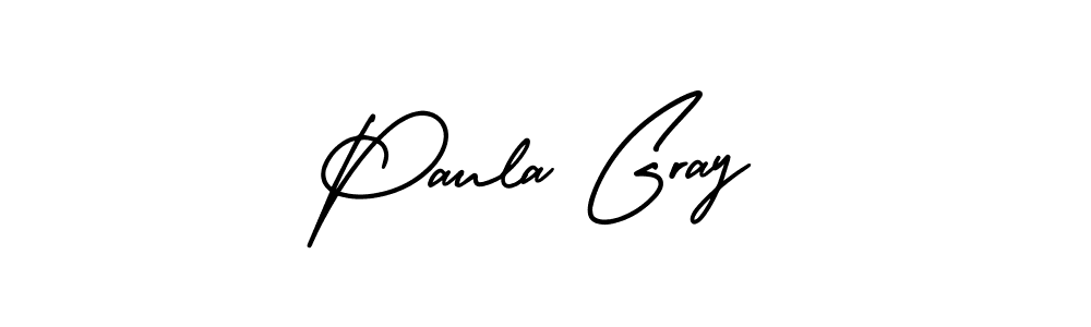 You should practise on your own different ways (AmerikaSignatureDemo-Regular) to write your name (Paula Gray) in signature. don't let someone else do it for you. Paula Gray signature style 3 images and pictures png