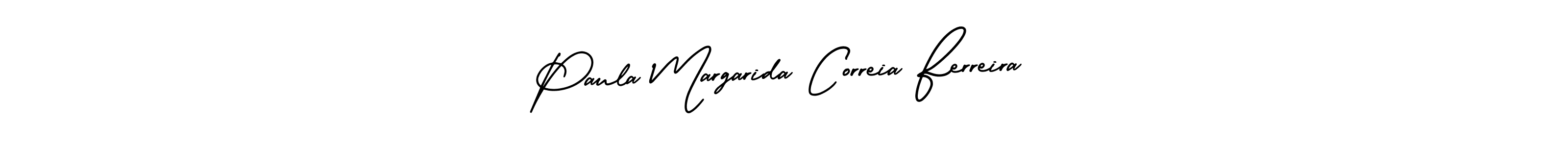 Also You can easily find your signature by using the search form. We will create Paula Margarida Correia Ferreira name handwritten signature images for you free of cost using AmerikaSignatureDemo-Regular sign style. Paula Margarida Correia Ferreira signature style 3 images and pictures png