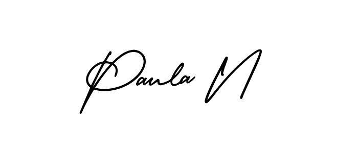 Once you've used our free online signature maker to create your best signature AmerikaSignatureDemo-Regular style, it's time to enjoy all of the benefits that Paula N name signing documents. Paula N signature style 3 images and pictures png