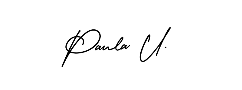 Check out images of Autograph of Paula U. name. Actor Paula U. Signature Style. AmerikaSignatureDemo-Regular is a professional sign style online. Paula U. signature style 3 images and pictures png