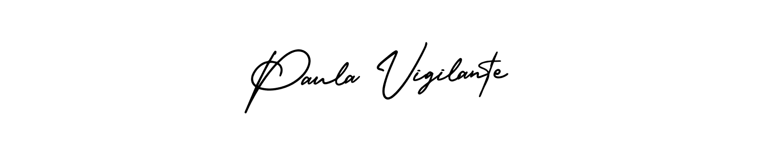 Create a beautiful signature design for name Paula Vigilante. With this signature (AmerikaSignatureDemo-Regular) fonts, you can make a handwritten signature for free. Paula Vigilante signature style 3 images and pictures png