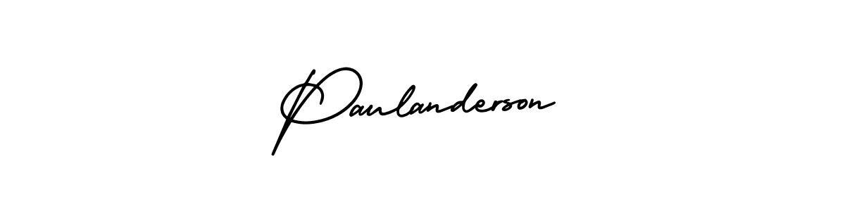 It looks lik you need a new signature style for name Paulanderson. Design unique handwritten (AmerikaSignatureDemo-Regular) signature with our free signature maker in just a few clicks. Paulanderson signature style 3 images and pictures png