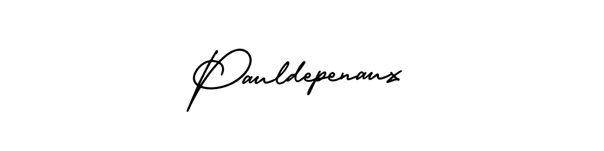 Make a beautiful signature design for name Pauldepenaux. With this signature (AmerikaSignatureDemo-Regular) style, you can create a handwritten signature for free. Pauldepenaux signature style 3 images and pictures png