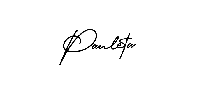 Best and Professional Signature Style for Pauleta. AmerikaSignatureDemo-Regular Best Signature Style Collection. Pauleta signature style 3 images and pictures png
