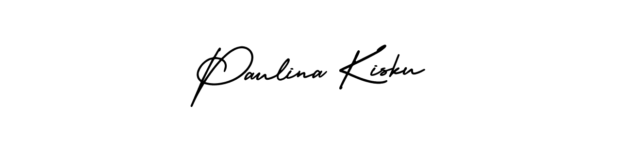 Best and Professional Signature Style for Paulina Kisku. AmerikaSignatureDemo-Regular Best Signature Style Collection. Paulina Kisku signature style 3 images and pictures png