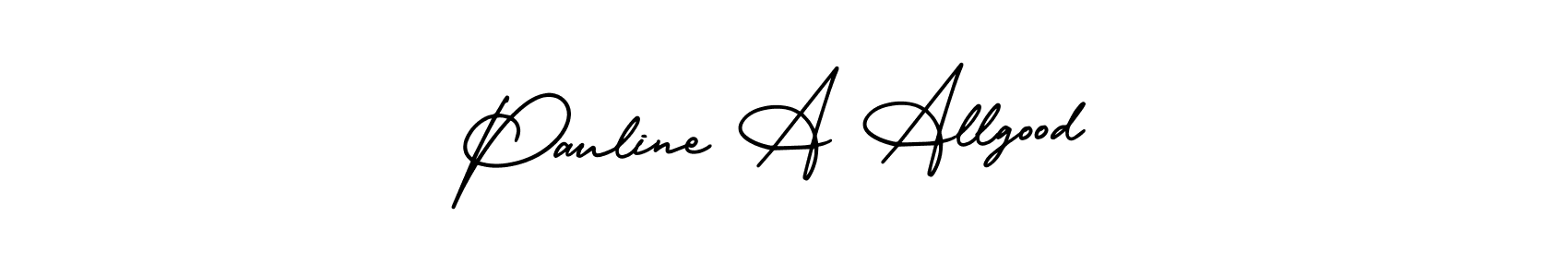 Also we have Pauline A Allgood name is the best signature style. Create professional handwritten signature collection using AmerikaSignatureDemo-Regular autograph style. Pauline A Allgood signature style 3 images and pictures png