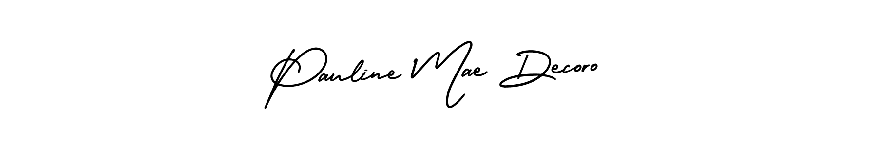 Design your own signature with our free online signature maker. With this signature software, you can create a handwritten (AmerikaSignatureDemo-Regular) signature for name Pauline Mae Decoro. Pauline Mae Decoro signature style 3 images and pictures png