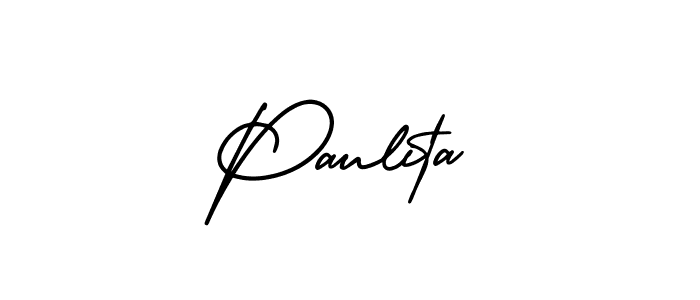 if you are searching for the best signature style for your name Paulita. so please give up your signature search. here we have designed multiple signature styles  using AmerikaSignatureDemo-Regular. Paulita signature style 3 images and pictures png