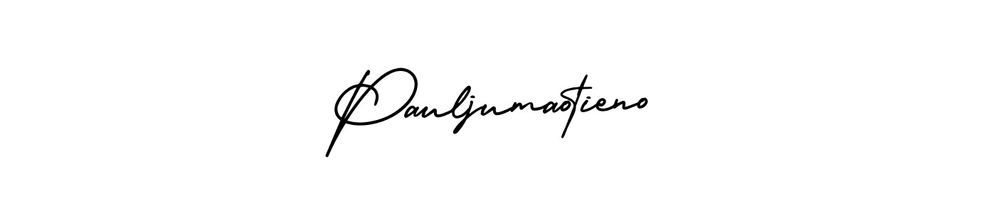 Also You can easily find your signature by using the search form. We will create Pauljumaotieno name handwritten signature images for you free of cost using AmerikaSignatureDemo-Regular sign style. Pauljumaotieno signature style 3 images and pictures png