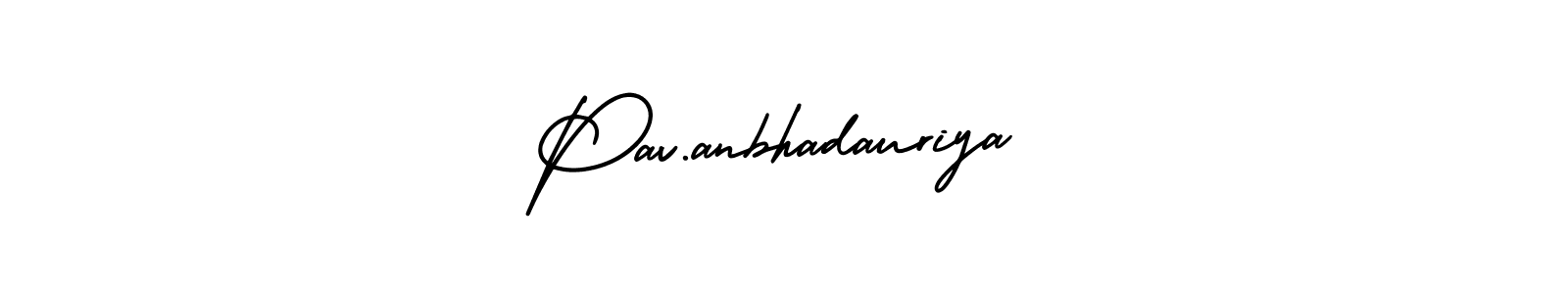 Create a beautiful signature design for name Pav.anbhadauriya. With this signature (AmerikaSignatureDemo-Regular) fonts, you can make a handwritten signature for free. Pav.anbhadauriya signature style 3 images and pictures png