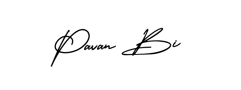 Design your own signature with our free online signature maker. With this signature software, you can create a handwritten (AmerikaSignatureDemo-Regular) signature for name Pavan Bi. Pavan Bi signature style 3 images and pictures png