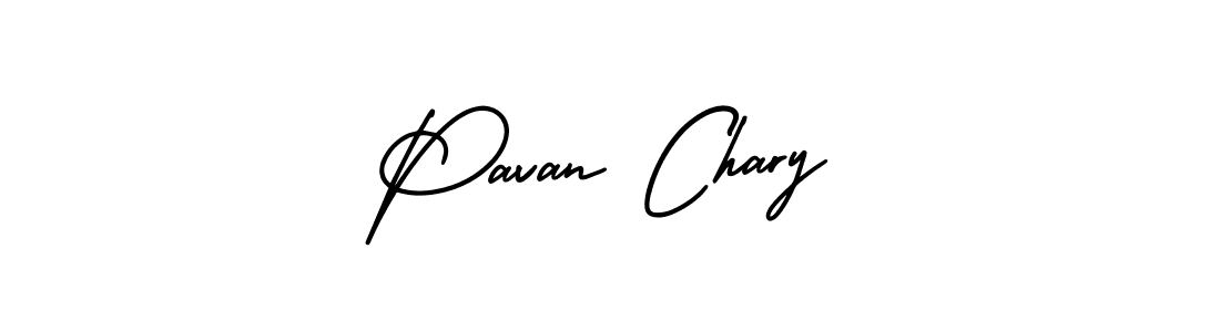 Design your own signature with our free online signature maker. With this signature software, you can create a handwritten (AmerikaSignatureDemo-Regular) signature for name Pavan Chary. Pavan Chary signature style 3 images and pictures png
