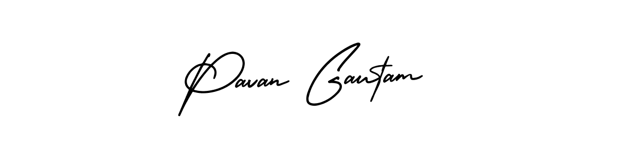 if you are searching for the best signature style for your name Pavan Gautam. so please give up your signature search. here we have designed multiple signature styles  using AmerikaSignatureDemo-Regular. Pavan Gautam signature style 3 images and pictures png